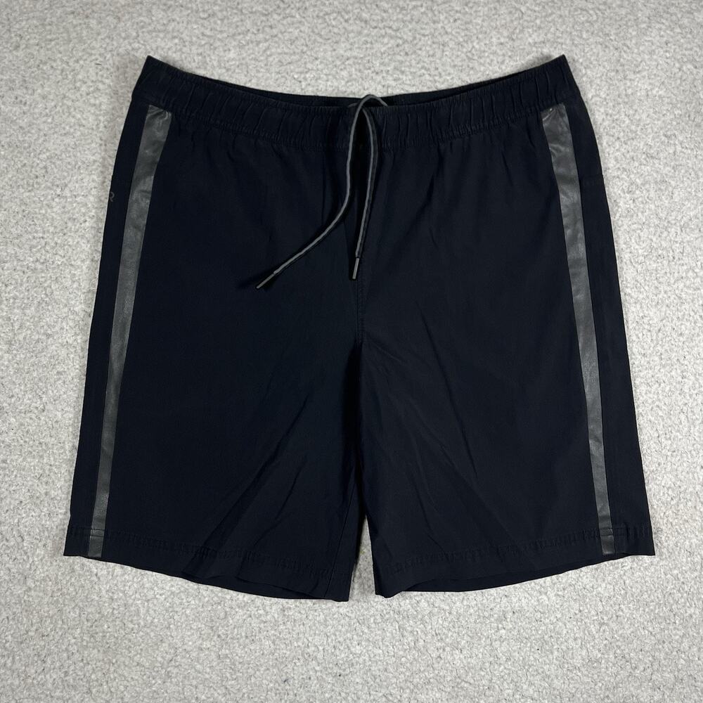 QOR Shorts Mens Medium Black Performance Outdoors Hiking Athletic Lined Stretch